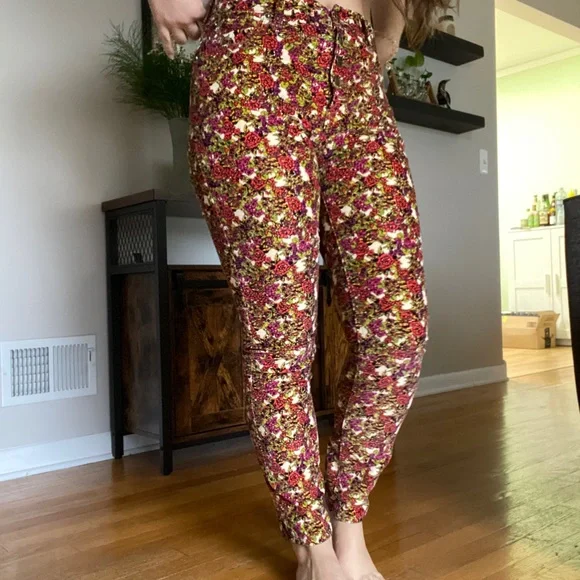 NEW Free People Sun Chaser Floral Skinny Pants - Picture 16 of 16